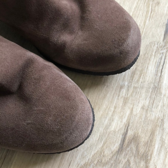 Suede and Leather bootie - Picture 4 of 5